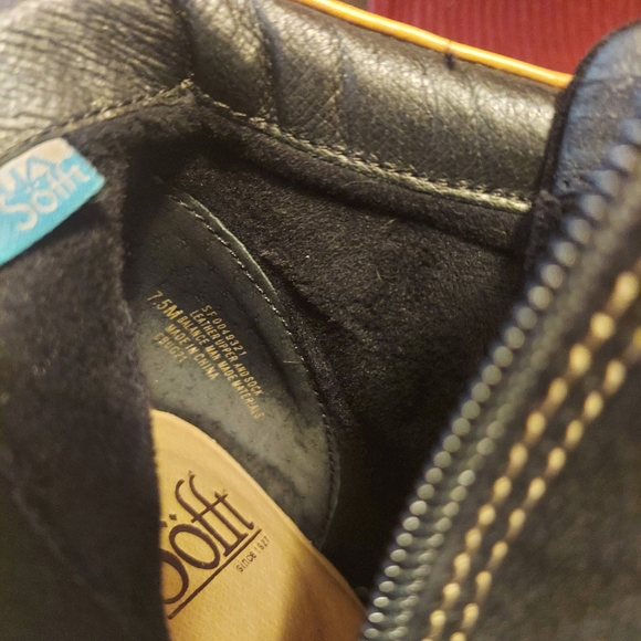 NWOT Sofft Underlyn Lace-up with side zip Boot/Wedge Women's size 7.5 - Picture 3 of 9